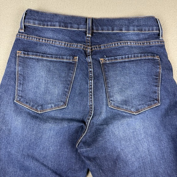 Mott & Bow Mom Jeans 29x28 Classic Straight Dark Blue Wash Denim‎ Cotton Stretch - Picture 4 of 10